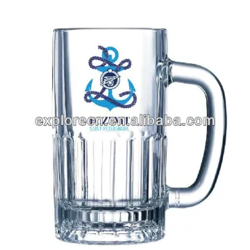 beer glass mug with handle