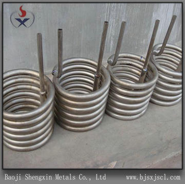 Titanium coil pipe for heat exchanger hot sell
