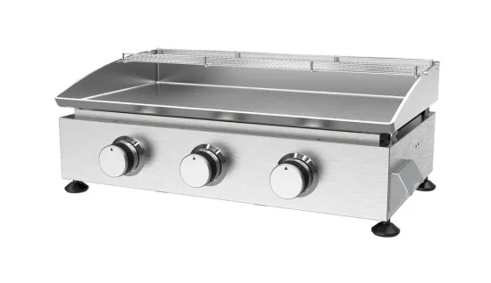 Three Burner Stainless Steel Gas Plancha