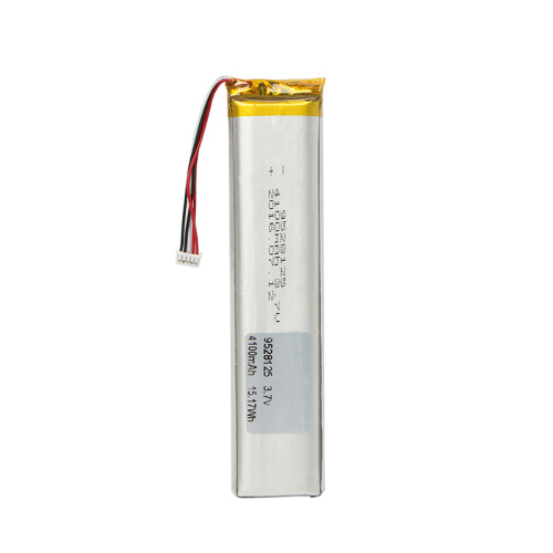 Bateria de polímero Li de alto desempenho 9528125 3.7V 4100mAh