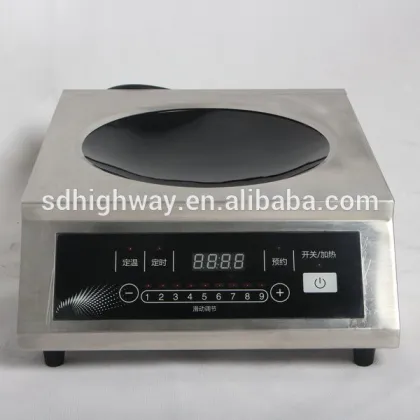 3500W slide control commercial induction cooktop with Infineon IGBT and half-bridge