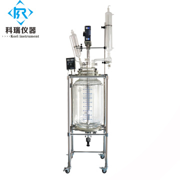 Double Layer Glass Reactor for Laboratory Pilot Plant