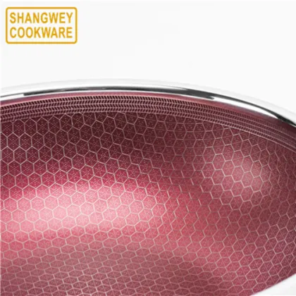 16 cm Red Non Stick Coating Fry Pan