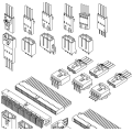 2.54mm kawat pitch untuk konektor papan