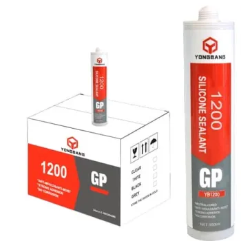 High-Temperature Resistant Silicone Sealant: Waterproof, Clear Adhesive for Stainless Steel and Glass