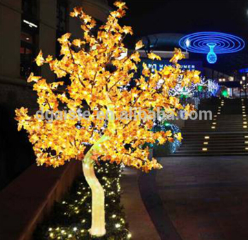 Home garden decorative 200cm Height outdoor artificial yellow flashing LED solar lighted up trees EDS06 1412
