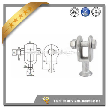 China supplier precis casting galvanized steel ball clevis for composte insulator