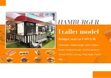 Shinelong Customized Fast Food Kitchen Trailer Food Trailer With Full Kitchen