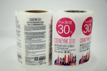 Cosmetic Top Grade Transparent Labels Transparent Sticker