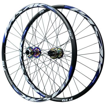 Set roda gunung 24-29 inci rilis cepat melalui poros hg ms xD rim sepeda