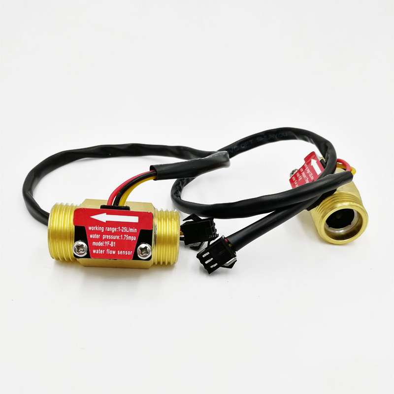 (Brass) Flow Sensor G1/2'' Water Flow Hall Sensor Switch 1-25L/min Flow Meter For Industrial Control