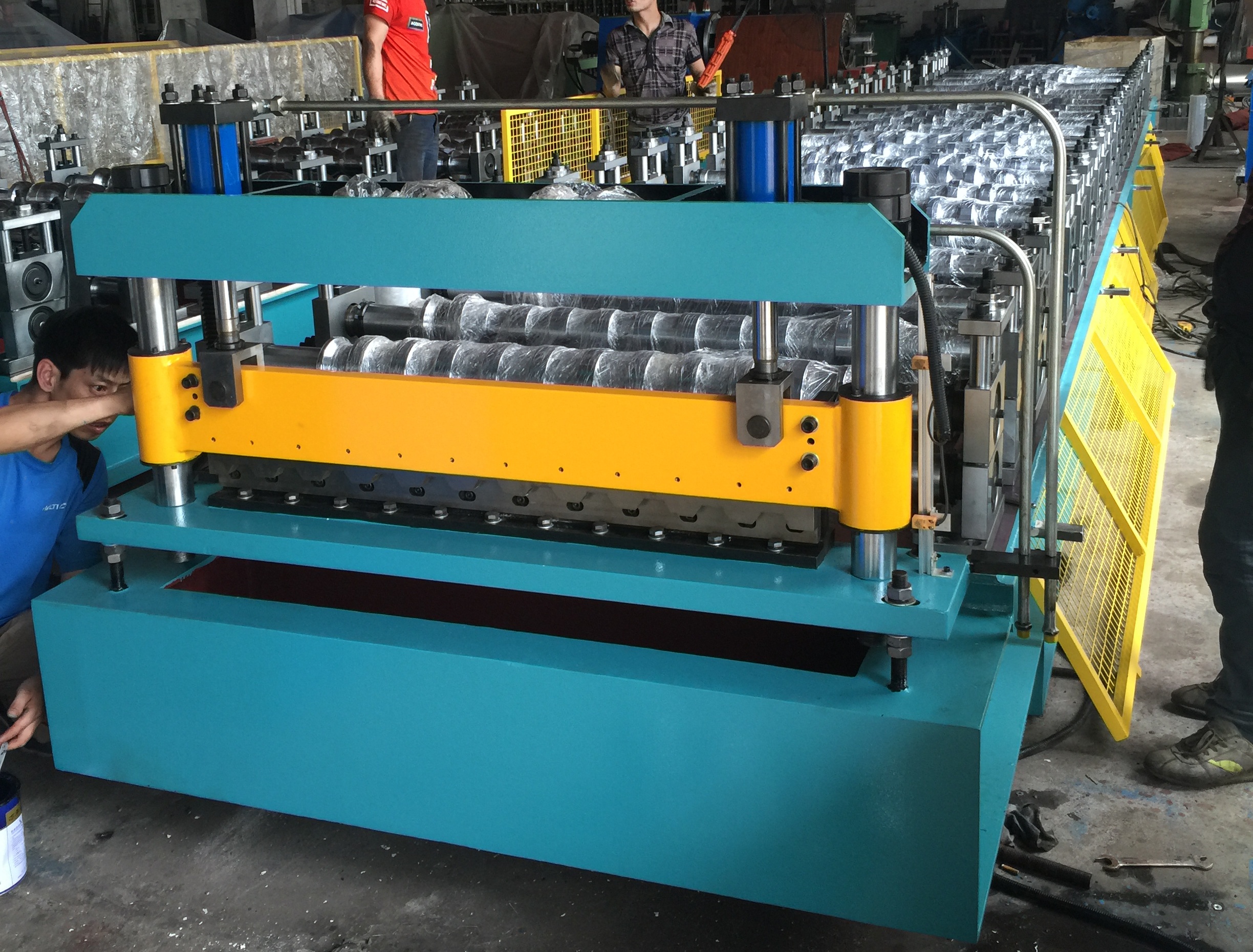 IBR trapezoid roof sheet roll forming machine