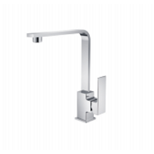 Chrome Waterfall Kitchen Faucet Single Handle Sink