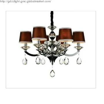 Exquisite Chrome Finish 6 Light Chandelier