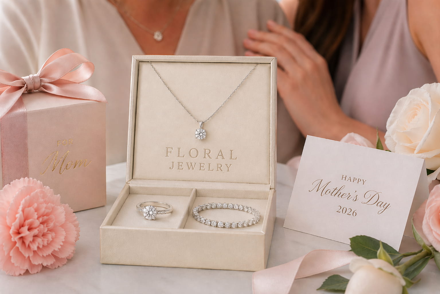 Mga ideya sa regalo para sa mga alahas para sa Araw ng Mga Ina 2026 na may bracelet at singsing na gawa sa diyamante na kuwintas na hikaw