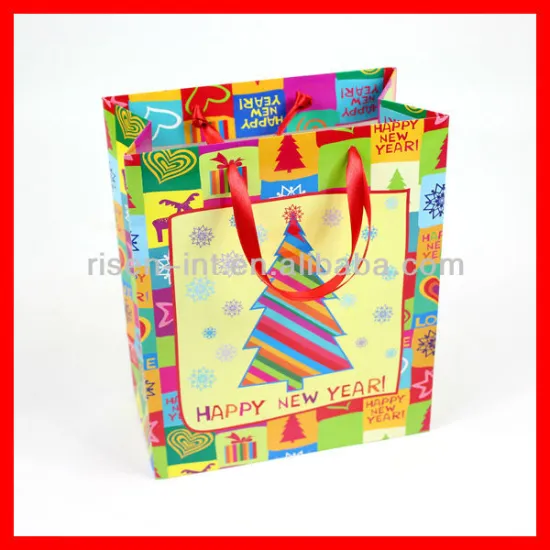 new style colorful christmas bags