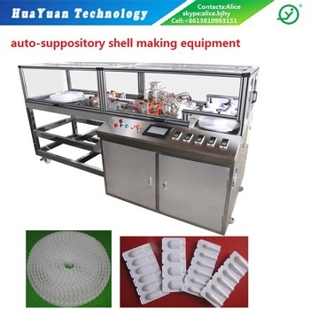 high speed PVC suppository shell making machine