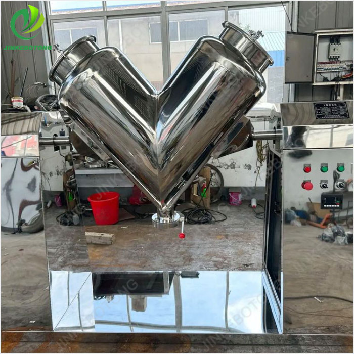 Stainless steel V-shaped mixer