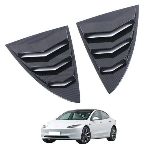 OEM ABS Carbon Fiber Exterior Accessories for 2023 Tesla Model 3 Highland Rear Trim Shutters