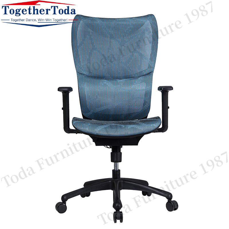 Pengerusi Mesh Meach Office Modern Biru