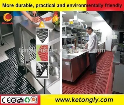 Rubber Anti-slip Kitchen Mat, Rubber Flooring