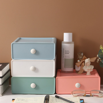 Pull Out Desktop Organizer: Multifunctional Drawer Desk Stationery Makeup Storage Box