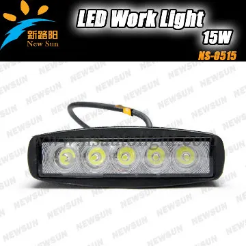 15W LED Work Light kit Flood Lamp Front Headlight DC 12V24V Waterproof