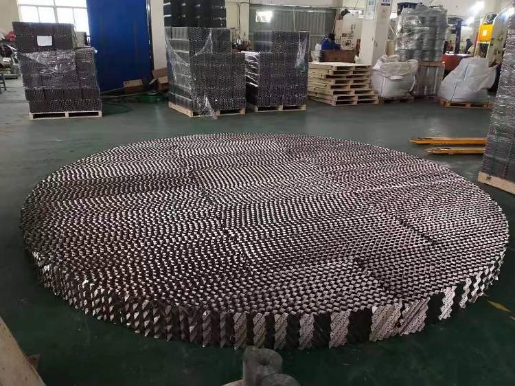 metal wire gauze structured packing for distillation dolumn