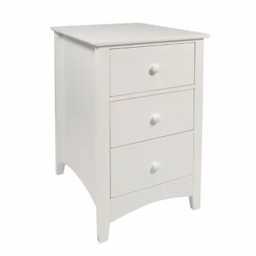3-Drawer Wooden Bedside Cabinet Table