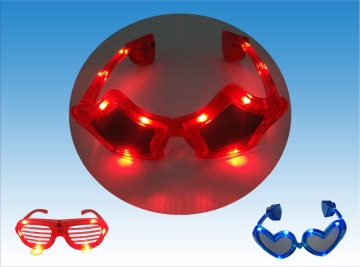 hot selling flashing led star party glasses