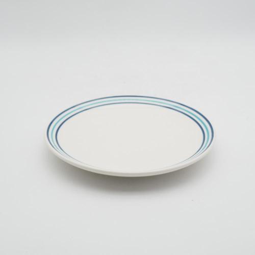 Handgeschilderde stijl keramische diner set, steengoed servies sets, blauw servies set