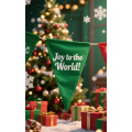 Bandera de jardín de feliz navidad