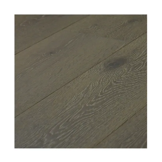 Favorable Price: 3-Layer vs Hardwood 3-Ply Engineered Oak Wood Flooring with Grey Stain and UV Lacquer