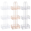 Multicolor Construction Stuffe Metal Wire Shower Caddy Salle de bain Rack de rangement de salle de bain