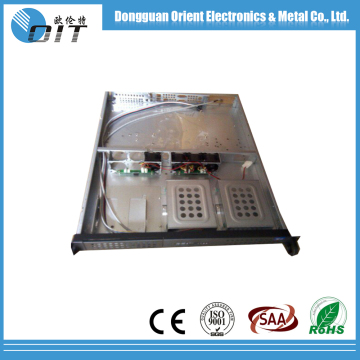 factory OEM 1U computer case aluminium atx nas metal shell mini server With 2.0 USB