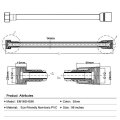 black baking finish stainless steel double lock Shower Hose, ACS CE APPROVAL
