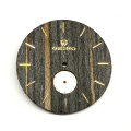 Dial de madera negra con Sub-dial para Men Watch