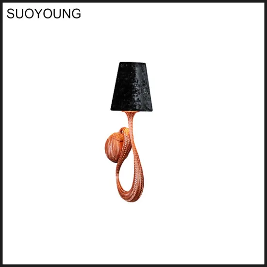 Fancy Modern Indoor Decorative Copper Fabric Wall Lamps MB7018-1