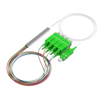 Ftth sc apc fttx faser optic 1x8 1x5 1x4 Mini Plc Splitter SC APC Stahlrohranschluss