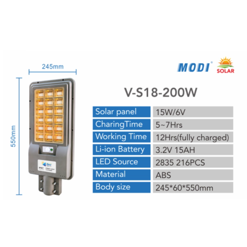 Lampu taman solar all-in-one yang terang di luar