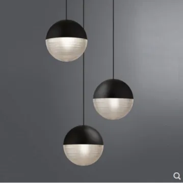 Nordic Minimalist Lamp for Bar Decoration: Custom Multi-Color Glass Ball Chandelier for Restaurants