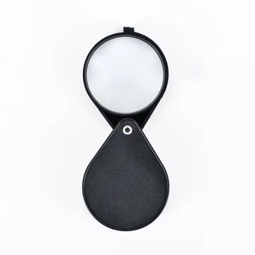 Portable Mini Black 60mm 6x Handheld Magnifying Loupe