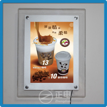 Promotion ZD Magnetic Light Box Acrylic Panel Display Light Box RGB5050 Light Box Menu Board