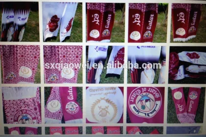 high quality of Football Fan scarf, knitted scarf, soccer scarf, custom fashion scarf