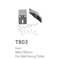 The screw and hook for wall hung basin