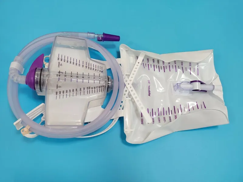Urine Meter with 2600ml + 500ml Medical Drainage Bag
