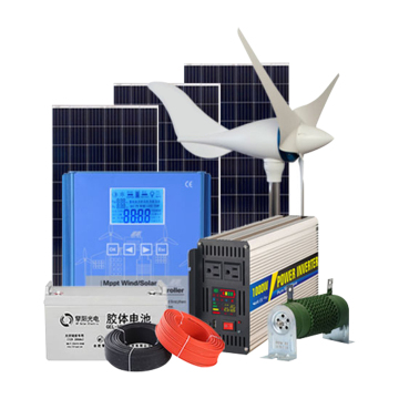Sistema de 1kW Mini Solar and Wind Turbine Hybrid para hogar