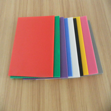 Hot sale red 5mm thickness pp corrugated plastic sheet extrusion line foam sheet