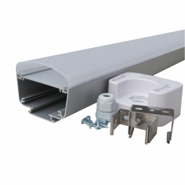 Extruded Aluminum IP65 LED Tri-proof Light Housing: 2ft to 8ft