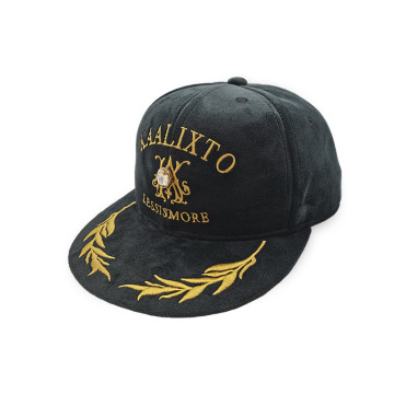 Wholesale 6 Panel Hip Hop Caps: Customizable Faux Suede Snapback Hats for Men Made of 100% Cotton